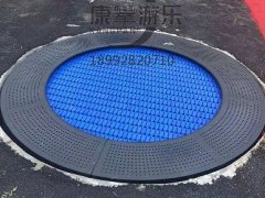 西安市長安區(qū)長安書院戶外廣場地埋蹦床案例