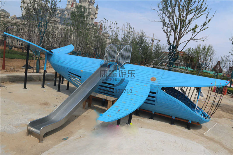 公園景區(qū)鯊魚滑梯定制