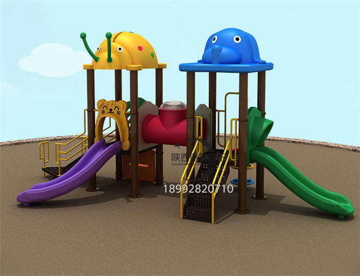 幼兒園滑梯-動物滑梯