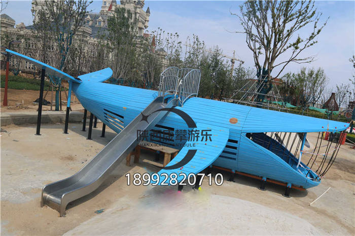 鯨魚(yú)造型不銹鋼滑梯