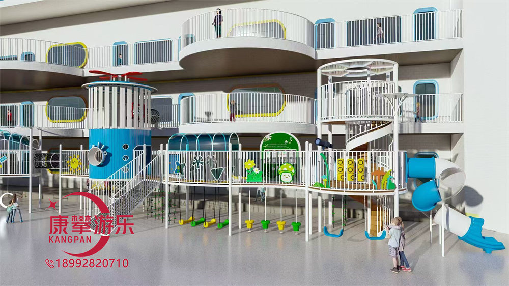 幼兒園戶外飛機造型兒童廊架
